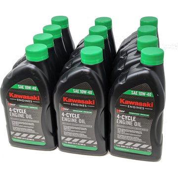 Kawasaki OEM 12 Pack of 99969-6296 OIL:4 CYL 10W40 1QT