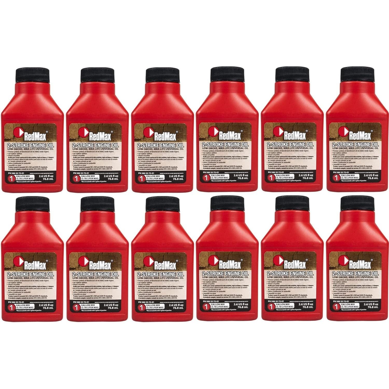 Redmax OEM 12 Pack of 598817701 50:1 MIX 2.6OZ BOTTLE