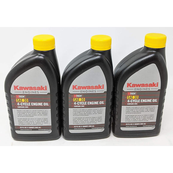 Kawasaki OEM 3 paquetes de 99969-6281 ACEITE: 4 CIL SAE30 1QT