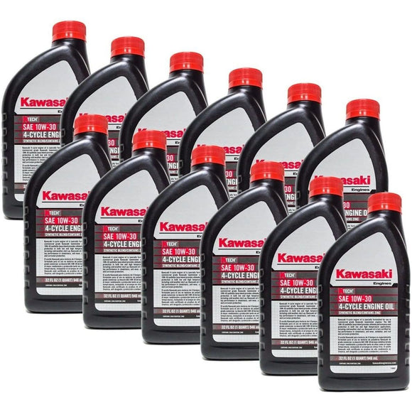 Kawasaki OEM 12 paquetes de 99969-6081 ACEITE: 4 CIL 10W30 1QT
