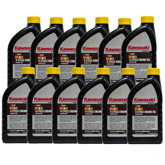 Kawasaki OEM 12 paquetes de 99969-6281 ACEITE: 4 CIL SAE30 1QT