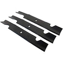 Paquete de 3 cuchillas para mantillo negras originales Toro OEM 117-7278-03 de 16,5 pulgadas-1