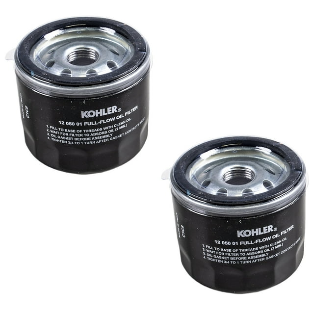 Kohler OEM 2 Pack of 12 050 01-S OIL FILTER