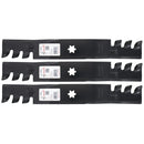 Paquete de 3 cuchillas giratorias de cabeza de cobre de 17,9 pulgadas x 6 puntos Star Cub Cadet compatible con: 742-04053, 742-04053A, 942-04053A, 942-04053B, 942-04053C, 942-04053-X.-1