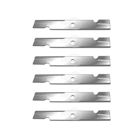 Paquete de 6 hojas giratorias de 18.0 x 15/16.0 in EXMARK con muescas HI-LIFT compatibles con: 103-6402, 103-6402-S, 355-291, 109-6873-03, 140-1242, 50-2306.