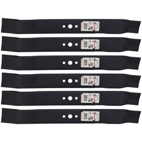 Paquete de 6 cuchillas giratorias de 21" X 5/8" MULCHER AYP Compatible con: 8020, 159267, 165833, 175052, 175064, 176135