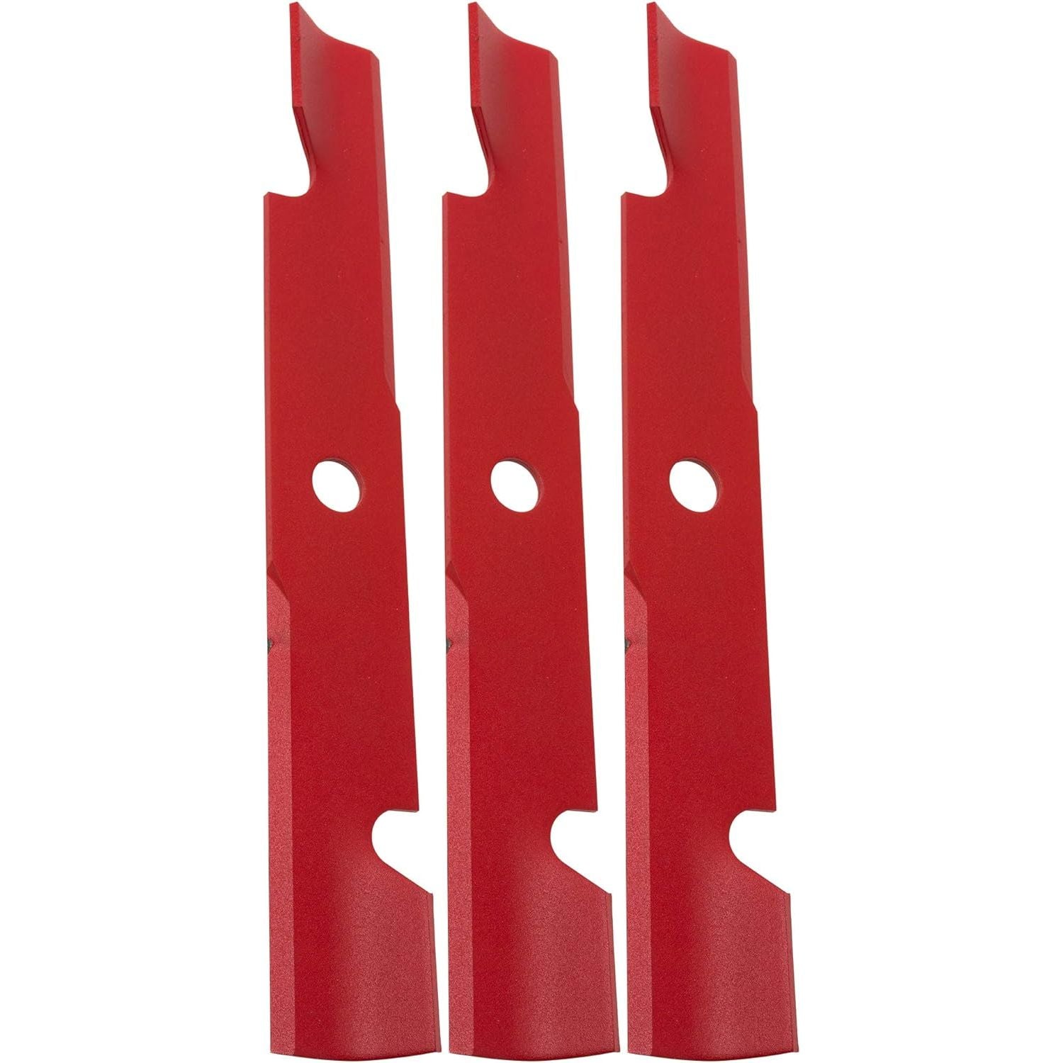 Paquete de 3 hojas giratorias de 18.0 x 15/16.0 in EXMARK con muescas HI-LIFT compatibles con: 103-6402, 103-6402-S, 355-291, 109-6873-03, 140-1242, 50-2306.