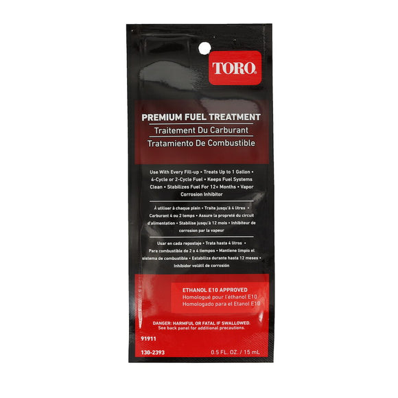 Estabilizador de combustible Toro Premium OEM 130-2393 original de Toro, 0,5 oz