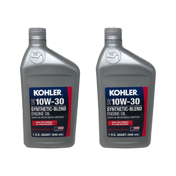 Kohler OEM 2 Pack of 25 357 65-S OIL, QUART 10W30 SYNTH BLEND