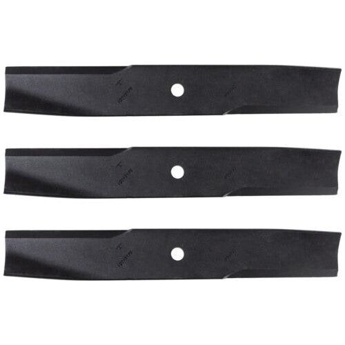 Paquete de 3 cuchillas de reciclado rotativas originales Toro OEM 107-3196-03 de 16,5 pulgadas, color negro