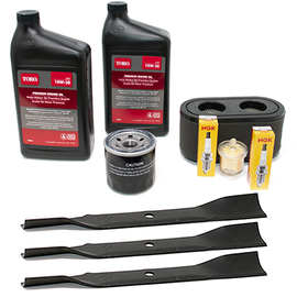 Cuchilla y kit de afinación originales Toro para motores Toro TimeCutter SS, SW y SWX V-Twin de 50"