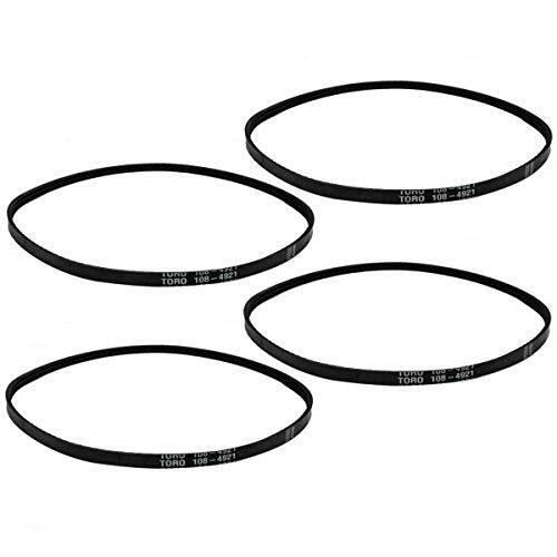 Paquete de 4 correas de transmisión de embrague originales Toro OEM 108-4921